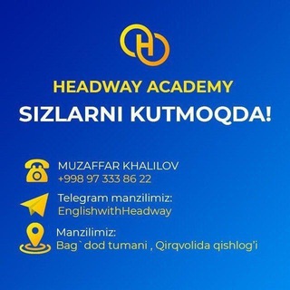 Telegram kanalining logotibi englishwithheadway — English with Headway