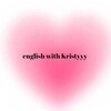 Логотип телеграм канала @englishwithkristyyythatgirl — english with Kristyyy(that girl)