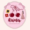 Логотип телеграм канала @englishwithlove_arina — Arina&English with love🤍🪄