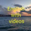 Telegram kanalining logotibi englishwithvideosss — English with videos