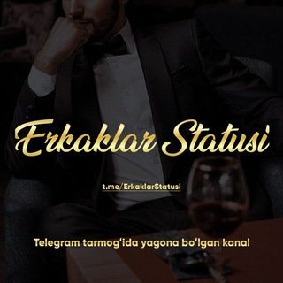 Telegram channel Erkaklar Statusi | Rasmiy logo