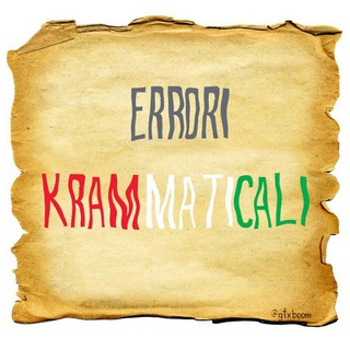 Logo del canale telegramma errorikrammaticali - Errori Krammaticali