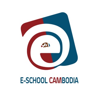 Logo of telegram channel eschool_cambodia — E-School Cambodia