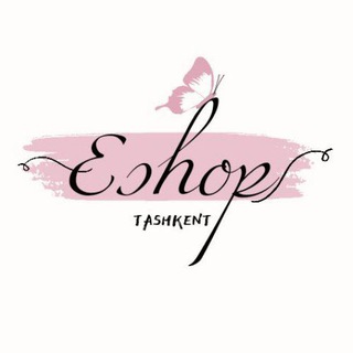 Логотип телеграм канала @eshop_tashkent — E!SHOP🦋
