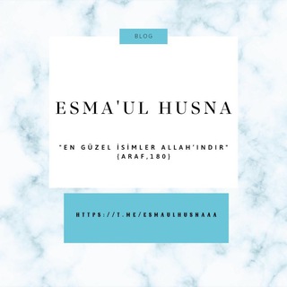Telgraf kanalının logosu esmaulhusnaaa — Esma'ul Husna