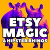Logo of telegram channel etsymagic — Etsy Magic and Hipster Rhinos