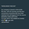 Telegram channel WORLDWIDE FIXED BET logo