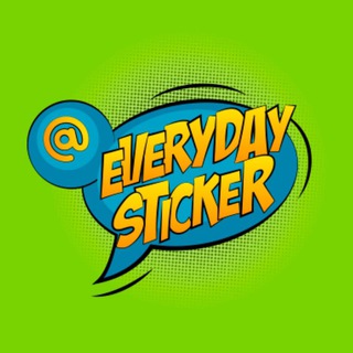 Логотип телеграм канала @everydaysticker — Stickers for every day