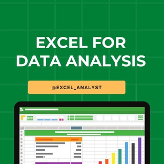 Logo of telegram channel excel_analyst — MS Excel for Data Analysis