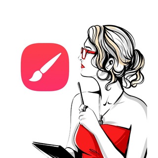 Логотип телеграм канала @exlibra_illustrator — Рисуем в Infinite Painter. Exlibra_illustrator