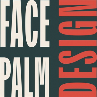 Логотип телеграм канала @facepalmdesign — facepalm Design
