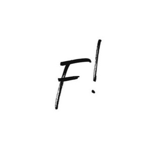 Логотип телеграм канала @faces_mag — F!