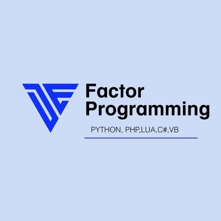 لوگوی کانال تلگرام factorprogramming — Factor Programming .