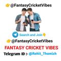 Logo saluran telegram fantasycricketvibes — Fantasy Cricket Vibes (Rohit Thamizh)