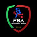 Logo saluran telegram fantasysportsanalyserfsa — Fantasy Sports Analyser