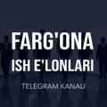 Logo saluran telegram fargona_ish_berish_elonlar — Фаргона иш | Fargona ish elonlar