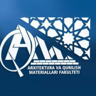 Telegram kanalining logotibi farpiarxqm — Arxitektura va qurilish materiallari fakulteti