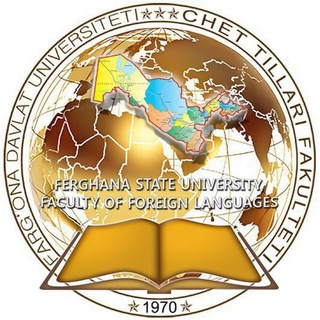 Telegram channel Chet tillari fakulteti logo