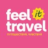 Логотип телеграм канала @feelit_travel — Feel it Travel | Путешествия по 🌎