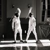 Логотип телеграм канала @fencingtwins — Туше! – блог о фехтовании братьев Бородачевых
