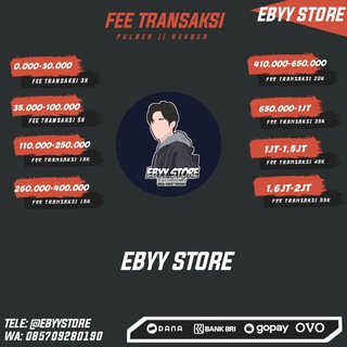 Logo saluran telegram ff_ebyystore — CH STOK || EBYYSTORE