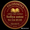 Telegram kanalining logotibi filasofiya_smt — Ona tili va adabiyot | Sofiya Maxmudova