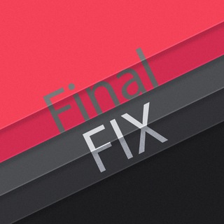 Логотип телеграм канала @final_fix — Это финальные правки