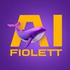 Логотип телеграм канала @fiolettai — FiolettAi. Промты для инфографики.