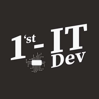 Логотип телеграм канала @first_it_developmen — 1'st IT Dev
