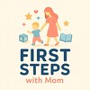 Telegram kanalining logotibi firststepstoenglishwithmom — First Steps with Mom | Erta ta'lim blogi