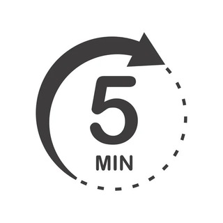 Логотип телеграм -каналу five_min_english — 5 min English
