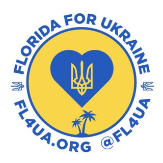 Логотип телеграм -каналу fl4ua_official — Florida For Ukraine - @FL4UA