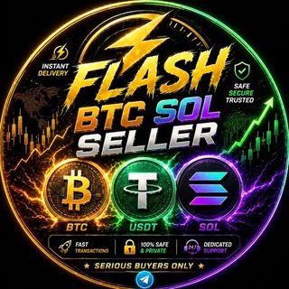 Telegram channel Flash USDT Coins BTC SOLANA logo