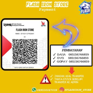 Logo saluran telegram flashiron_store — FLASH IRON STORE 🇲🇨