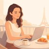 Логотип телеграм канала @flesthetique — ФЛЕстетик | FLEsthétique | Французский язык 🇫🇷