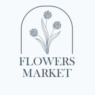 Логотип телеграм канала @flowersmarketmsk — FLOWERS MARKET. Москва