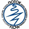 Логотип телеграм канала @flowknife — Ножевой бой и прикладное фехтование. Школа Поток.