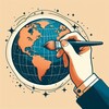 Логотип телеграм канала @fluentin — English Through Art
