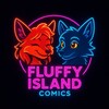 Логотип телеграм канала @fluffyislandcomics — 📜Пушистый Остров — Комиксы🏝