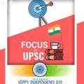Logo saluran telegram focuss4upsc — Focus for UPSC