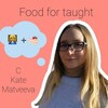 Логотип телеграм канала @food_for_taught — Food for TAUGHT с Екатериной Матвеевой