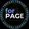 Логотип телеграм -каналу for4page — forPAGE