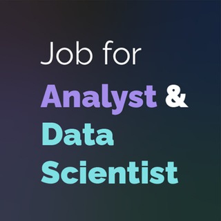 Логотип телеграм канала @foranalysts — Job for Analysts & Data Scientists