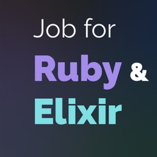 Логотип телеграм канала @forruby — Job for Ruby & Elixir