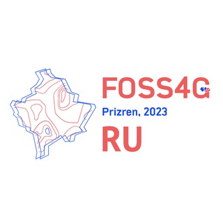 Логотип телеграм канала @foss4g_ru — FOSS4G 2023 по-русски