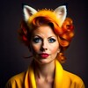 Логотип телеграм канала @fox_in_curles — Лиса в бигудях