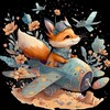 Логотип телеграм канала @fox_in_mai — Лиса в МАИ🦊✈️