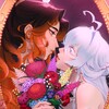 Логотип телеграм канала @foxandprincess — Белая лиса и сбежавшая принцесса🦊❤️