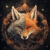 Логотип телеграм канала @foxy_magic — ЛИСА-ШАМАНКА ᚠᛟᚲᛋᛃ 🦊🌿