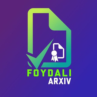 Telegram kanalining logotibi foydali_arxiv — Foydali Arxiv